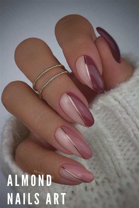 almond nail designs for fall|almond nail art ideas.